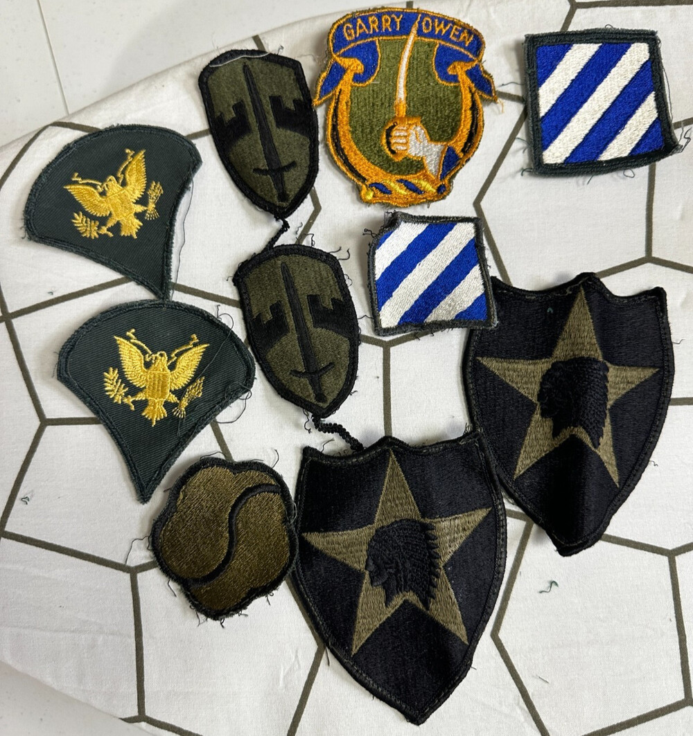 Vintage Army Patches Lot Gary Owen 3rd infantry